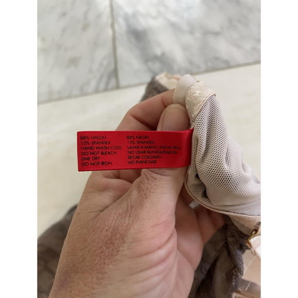 Skinny Girl Smoothers & Shapers Beige & Gray Lace Underwire Mini Dress Shapewear - Picture 14 of 14